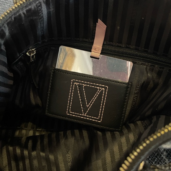 Victoria's Secret Snakeskin Satchel with Gold Chain - Picture 9 of 13